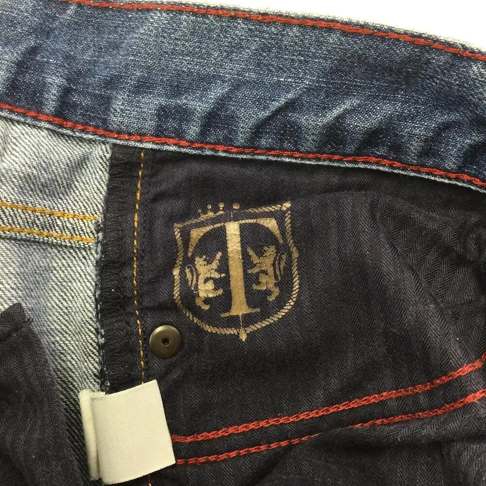 Talbots Jeans Womens 14 Blue Medium Wash Straight Leg Mid Rise Denim Classic Fit